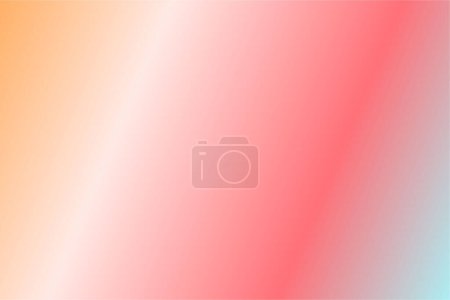 Illustration for Colorful gradient background Cyan, Coral, Rose, Quartz, Orange - Royalty Free Image
