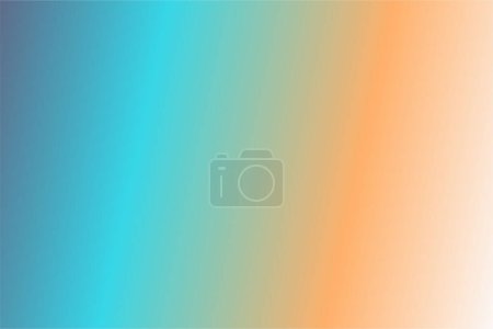 Illustration for Cream Tangerine Turquoise Blue Gray abstract background. Colorful wallpaper, vector illustration - Royalty Free Image