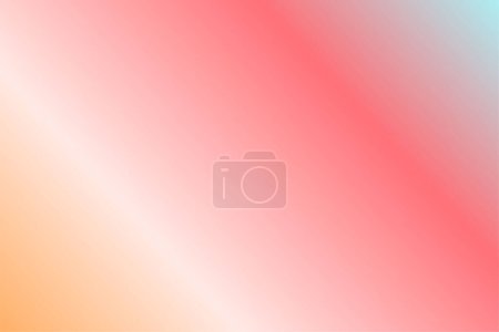 Ilustración de Colorido gradiente fondo cian, coral, rosa, cuarzo, naranja - Imagen libre de derechos