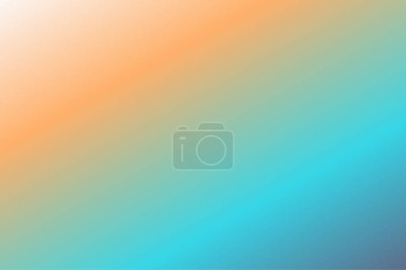 Illustration for Cream Tangerine Turquoise Blue Gray abstract background. Colorful wallpaper, vector illustration - Royalty Free Image