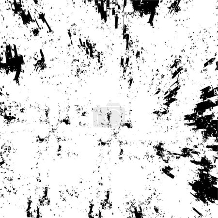 Illustration for Distressed background texture in black white. texture. - Royalty Free Image