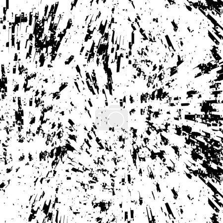 Illustration for Grunge texture, vector black white rough texture - Royalty Free Image