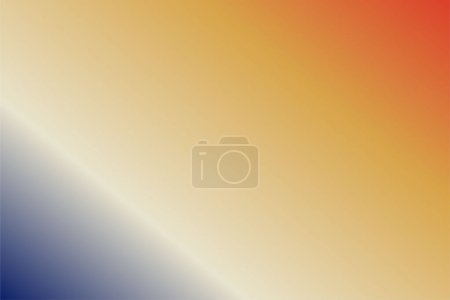 Illustration for Abstract gradient background with Royal Blue, Ivory, and Cinnabar colors - Royalty Free Image