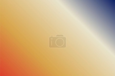 Illustration for Abstract gradient background with Royal Blue, Ivory, and Cinnabar colors - Royalty Free Image
