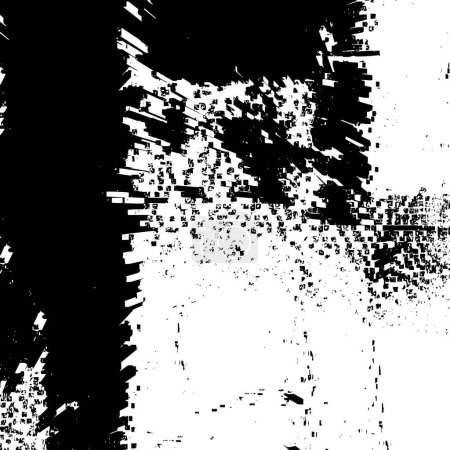 Téléchargez les illustrations : Abstrait fond noir et blanc. texture monochrome. illustration vectorielle - en licence libre de droit