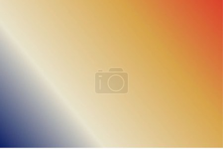 Ilustración de Fondo de gradiente abstracto con colores Royal Blue, Ivory y Cinnabar - Imagen libre de derechos