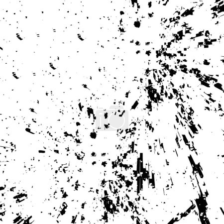 Illustration for Abstract grunge texture, black and white textured wallpaper - Royalty Free Image