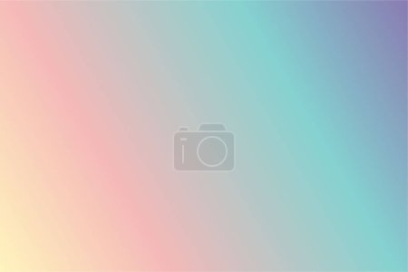 Illustration for Creative abstract gradient Yellow Rose Quartz Spearmint Purple background - Royalty Free Image