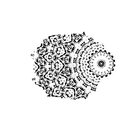 Ilustración de Forma geométrica abstracta en blanco y negro. elemento de diseño. ilustración vectorial - Imagen libre de derechos