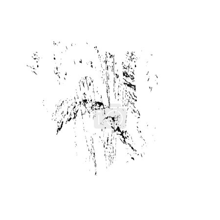 Illustration for Abstract black brush stroke on white background - Royalty Free Image