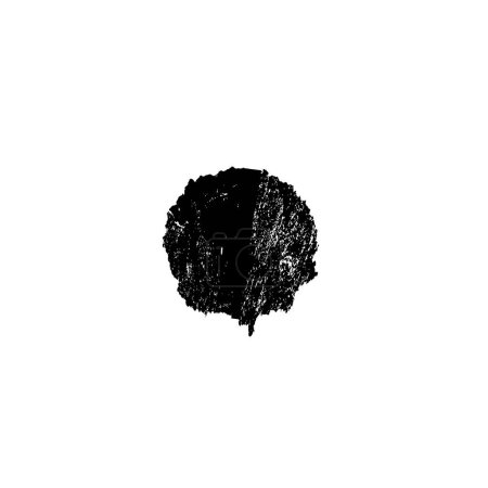 Illustration for Black stain on white background, vector illustration - Royalty Free Image
