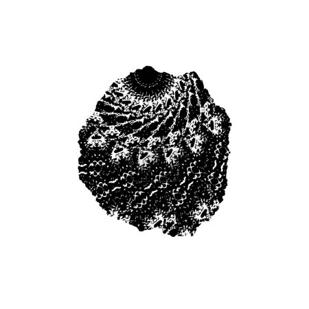 Illustration for Black stain on white background, vector illustration - Royalty Free Image