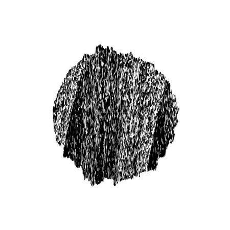 Ilustración de Mancha negra sobre fondo blanco, ilustración vectorial - Imagen libre de derechos
