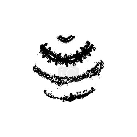 Ilustración de Grunge plantilla de textura angustiada texturizada en blanco y negro - Imagen libre de derechos