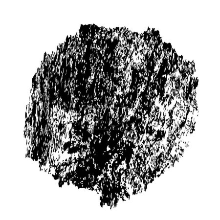 Téléchargez les illustrations : Creative element of black brush stroke on white background - en licence libre de droit