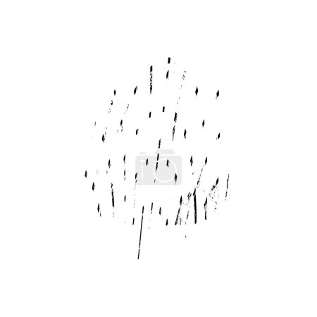 Ilustración de Ilustración vectorial en blanco y negro de ramas de árboles - Imagen libre de derechos