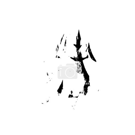 Illustration for Vector illustration of black ink brush strokes with hand painted ink isolated on white background. - Royalty Free Image