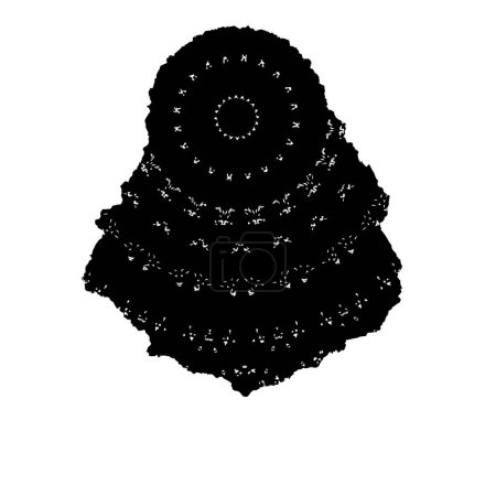 Ilustración de Ilustración vectorial de pinceladas de tinta negra con tinta pintada a mano aislada sobre fondo blanco. - Imagen libre de derechos