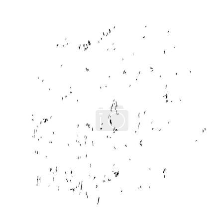 Ilustración de Trazo de pincel de tinta grunge negro sobre fondo blanco - Imagen libre de derechos