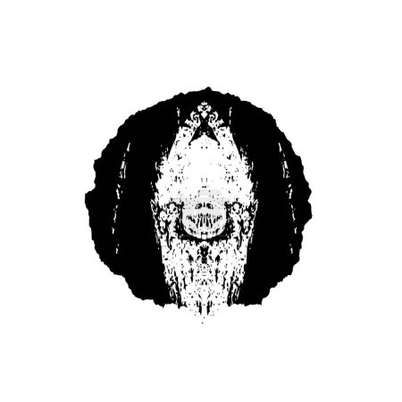 Ilustración de Punto grunge abstracto sobre fondo blanco. vector ilustración diseño - Imagen libre de derechos