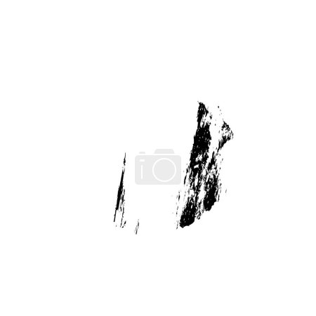 Ilustración de Golpe de cepillo grunge abstracto sobre un fondo blanco - Imagen libre de derechos
