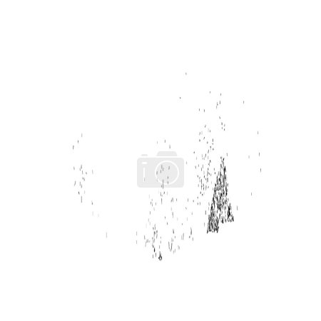 Ilustración de Golpe de cepillo grunge abstracto sobre un fondo blanco - Imagen libre de derechos
