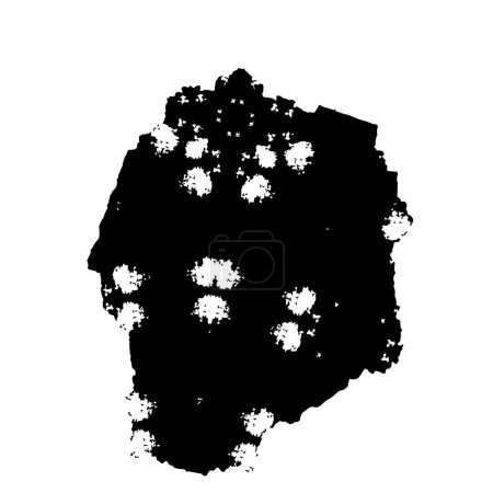 Ilustración de Vector mapa negro de georgia - Imagen libre de derechos