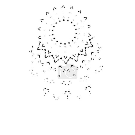 Ilustración de Marco floral dibujado a mano. ilustración vectorial. - Imagen libre de derechos
