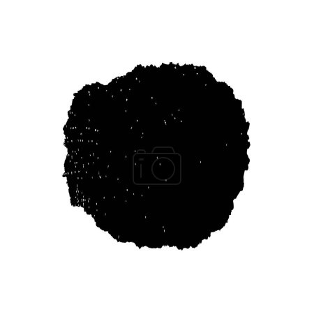 Ilustración de Ilustración vectorial dibujado a mano negro, pinceladas grunge aisladas sobre fondo blanco - Imagen libre de derechos