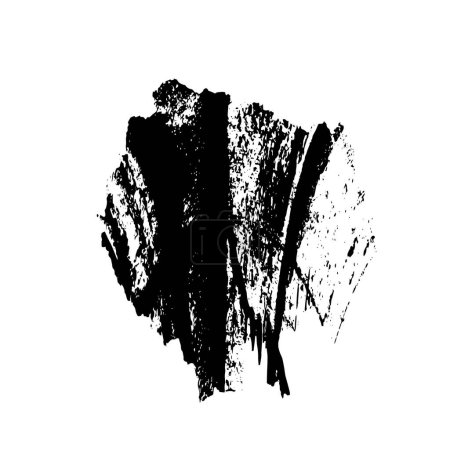 Illustration for Abstract grunge black ink spot on white background. vector illustration - Royalty Free Image