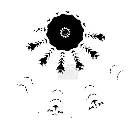 Ilustración de Grunge cepillo blanco y negro. ilustración vectorial - Imagen libre de derechos