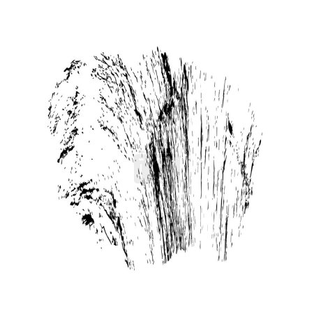 Téléchargez les illustrations : Abstrait tache grunge encre noire sur fond blanc. illustration vectorielle - en licence libre de droit