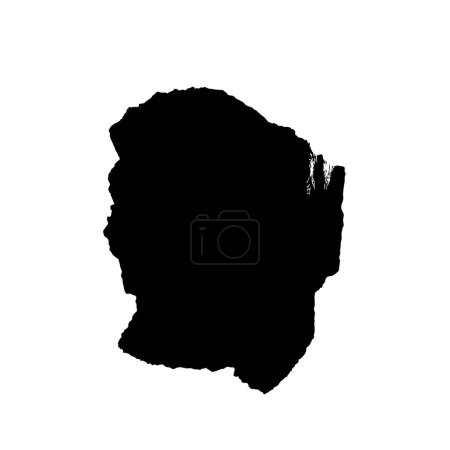 Téléchargez les photos : Pinceau grunge abstrait sur fond blanc - en image libre de droit