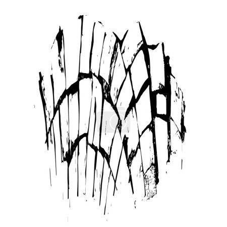 Ilustración de Ilustración vectorial de cepillo de tinta negra - Imagen libre de derechos
