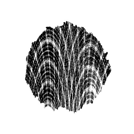 Ilustración de Punto abstracto de tinta negra sobre fondo blanco. ilustración vectorial - Imagen libre de derechos