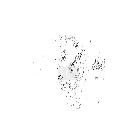 Ilustración de Trazo de cepillo negro vector. blanco y negro - Imagen libre de derechos