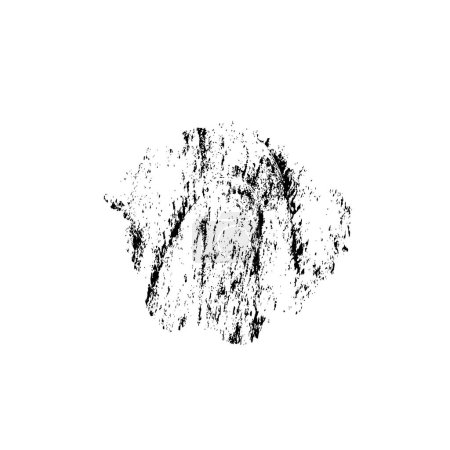 Ilustración de Tinta negra cepillo mancha, vector de ilustración - Imagen libre de derechos