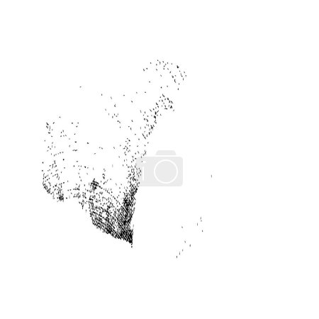 Ilustración de Superposición grunge con textura en blanco y negro. diseño de plantilla abstracta. vector - Imagen libre de derechos