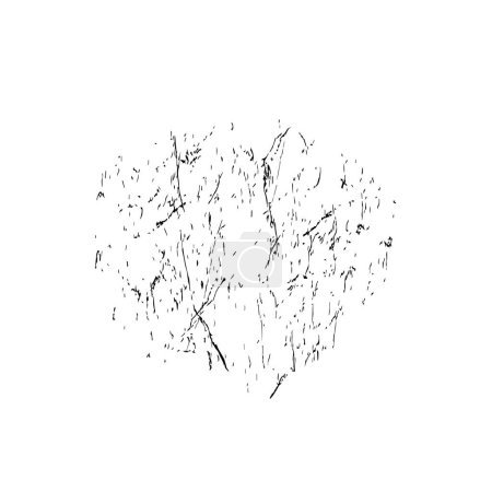 Ilustración de Elemento grunge abstracto sobre fondo blanco, ilustración vectorial - Imagen libre de derechos