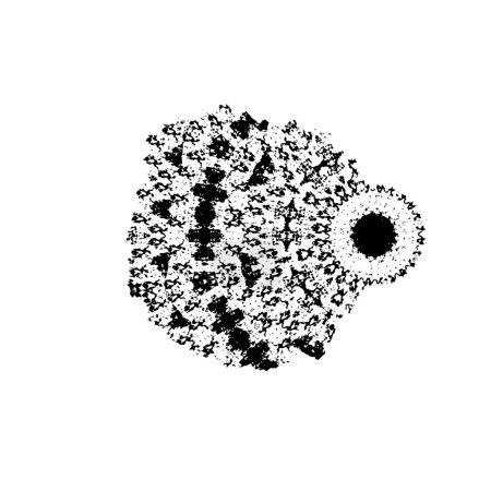 Ilustración de Forma geométrica abstracta sobre fondo blanco. Ilustración vectorial - Imagen libre de derechos