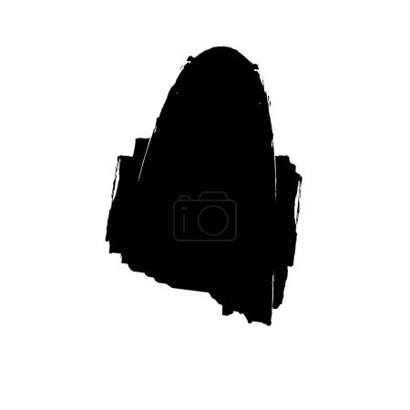 Illustration for Grunge spot, abstract design element on white background - Royalty Free Image