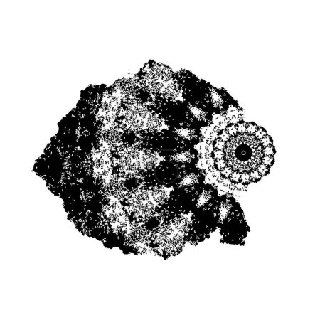 Ilustración de Fondo grunge en blanco y negro, ilustración vectorial abstracta gráfica - Imagen libre de derechos