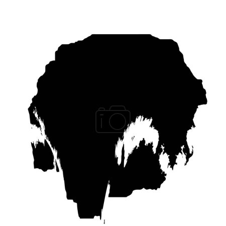 Ilustración de Fondo grunge en blanco y negro, ilustración vectorial abstracta gráfica - Imagen libre de derechos