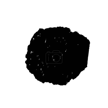 Ilustración de Trazo de cepillo grunge abstracto en blanco y negro - Imagen libre de derechos