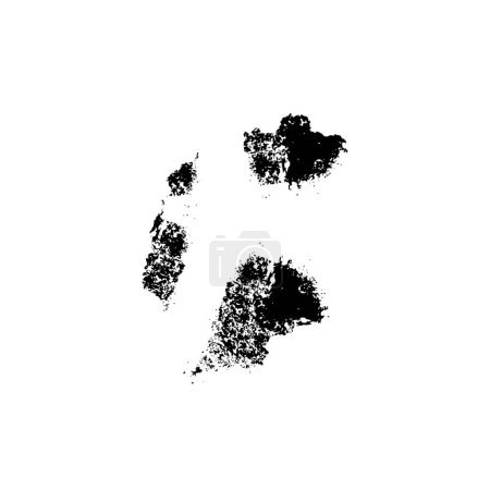 Illustration for Abstract grunge brush stroke in black and white - Royalty Free Image