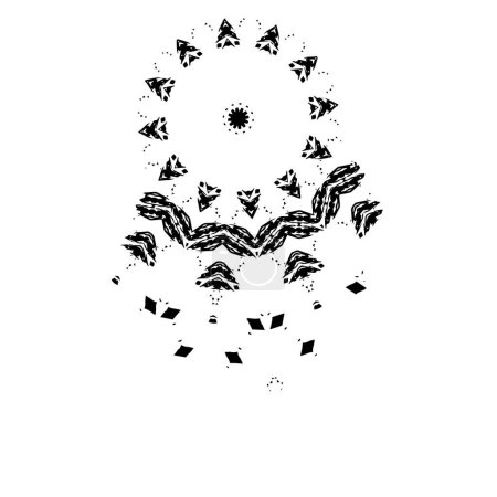Ilustración de Fondo abstracto con puntos en blanco y negro - Imagen libre de derechos
