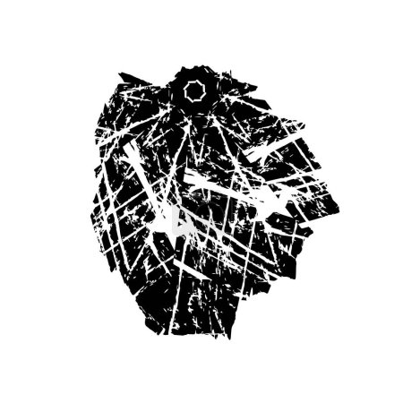 Illustration for Grunge brush stroke, black and white - Royalty Free Image