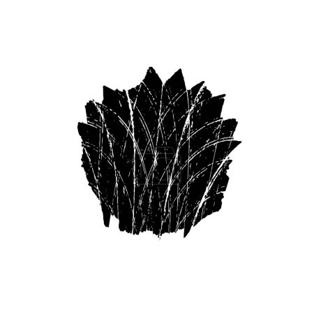 Illustration for Grunge brush stroke, black and white - Royalty Free Image