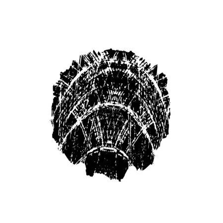 Ilustración de Ilustración web gráfica manchada en blanco y negro - Imagen libre de derechos