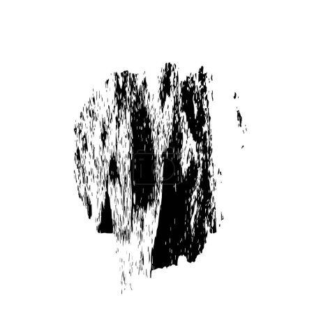 Ilustración de Pincelada grunge en blanco y negro - Imagen libre de derechos